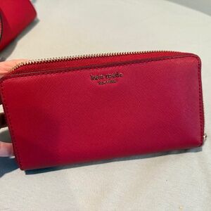 Kate Spade Staci Large Continental Wallet Red